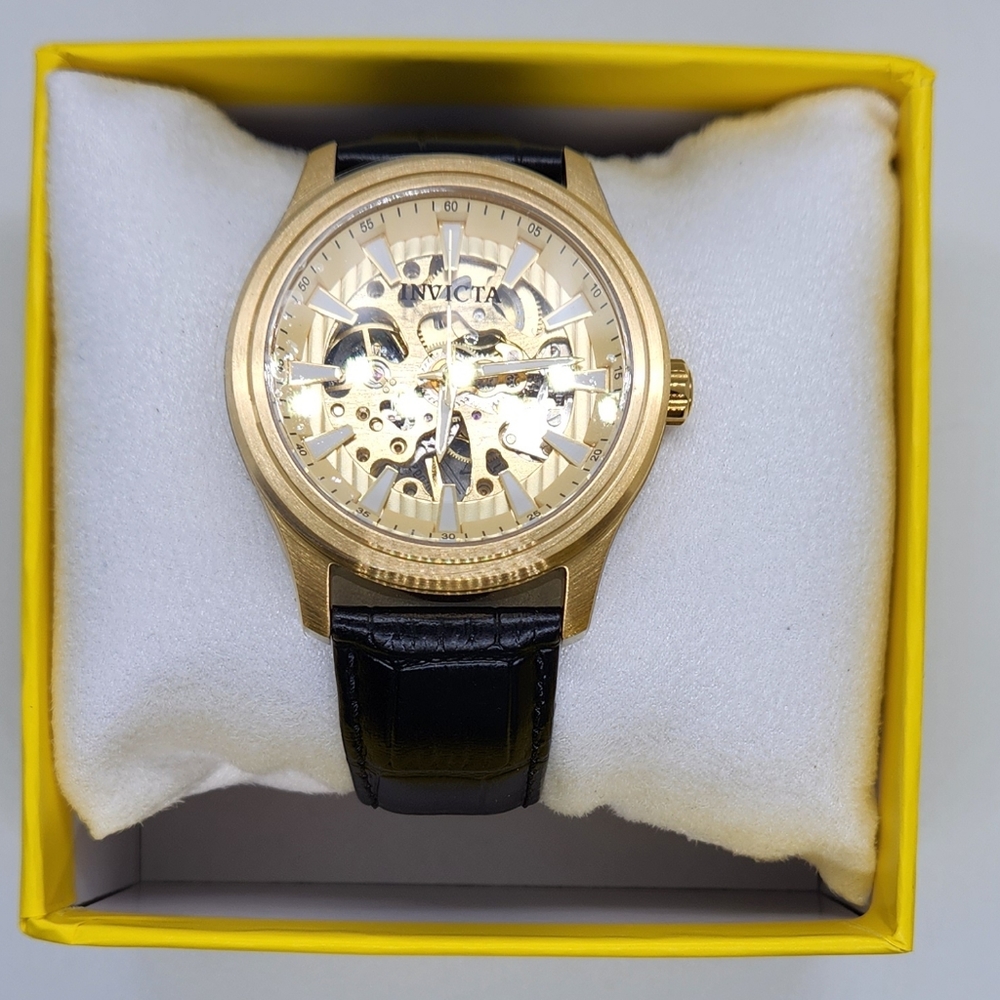 Invitia Mens skeleton watch
